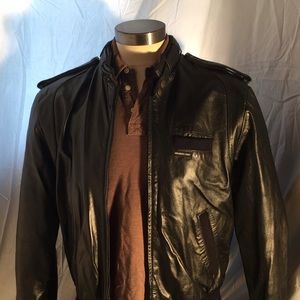Leather Members Only Jacket